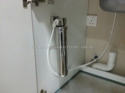 Installation Case 19 : 10" Undersink Superthin HBS Stainless Steel Purifier System 6 20150821 141442 water filter